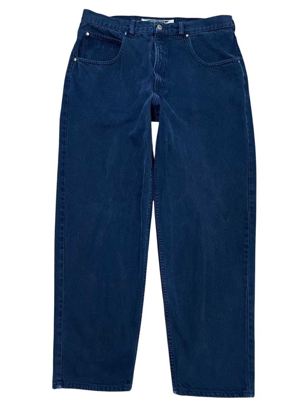 Vintage Anchor Blue Men’s Y2K 90’s Faded Loose Denim Jeans Skater Baggy 38x30